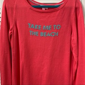 Lilly Pulitzer take me to the beach sweater